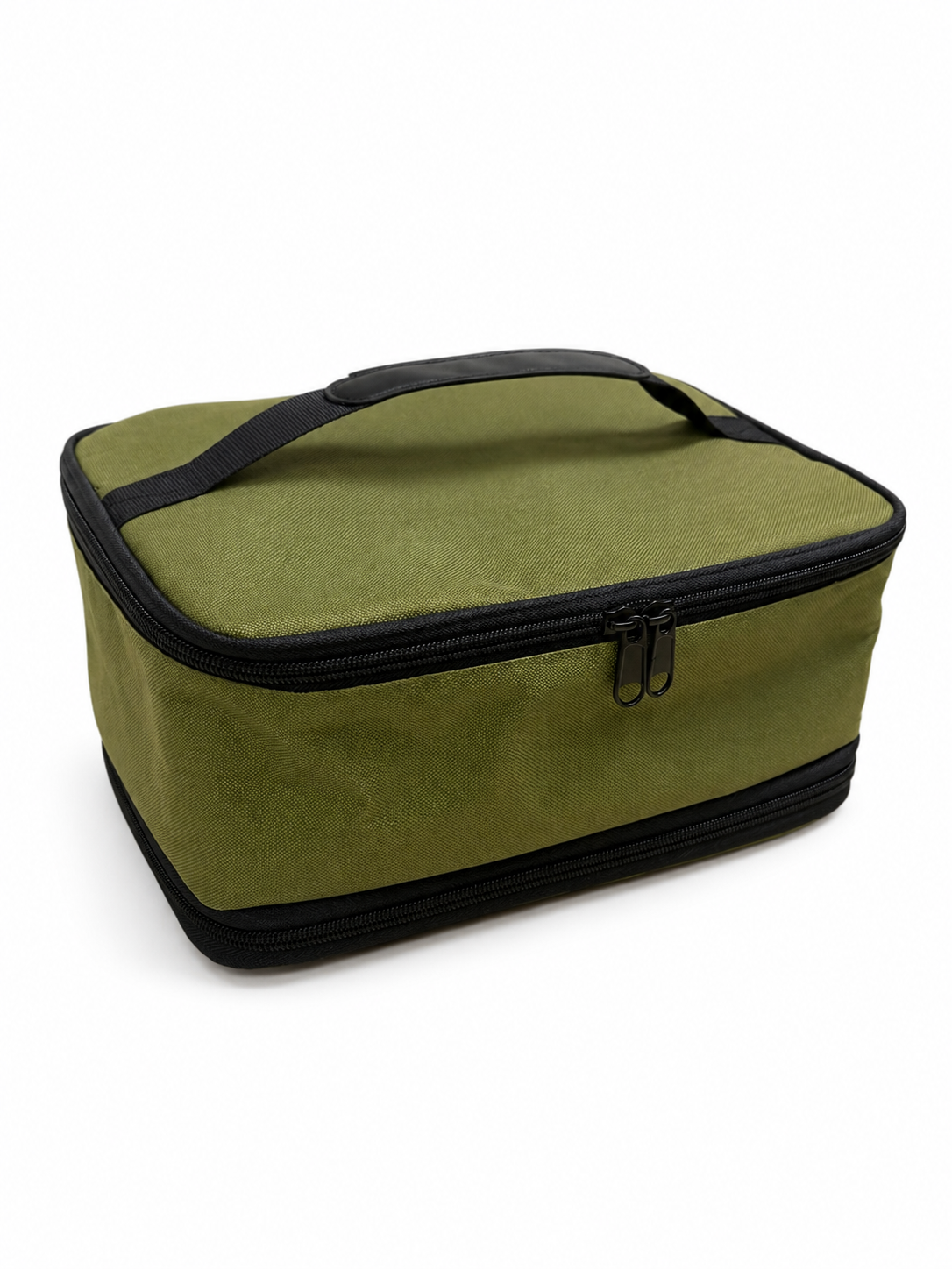 Reference olive double-layer insulated tote bag