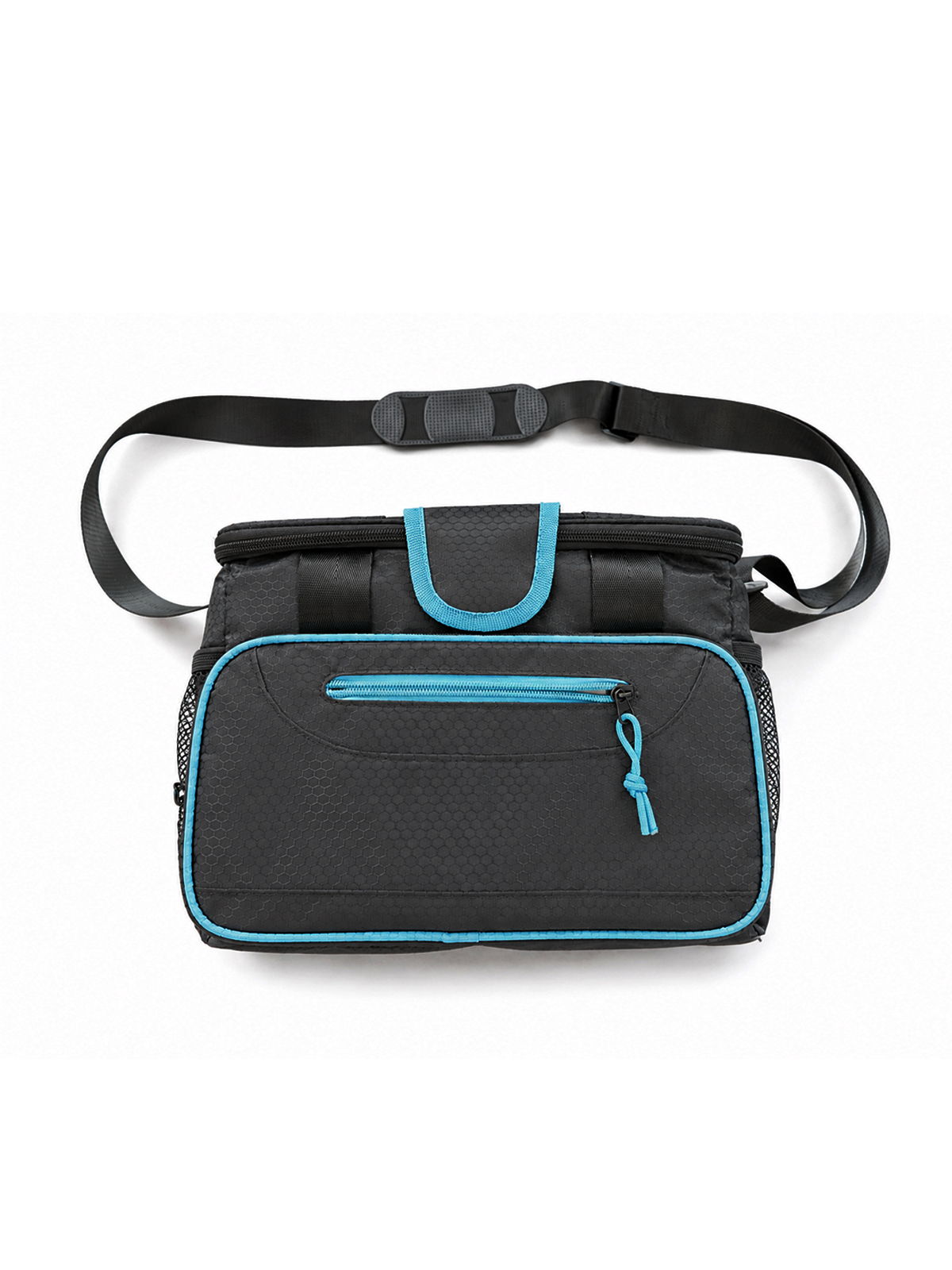 Reference black and blue waterproof insulated storage bag